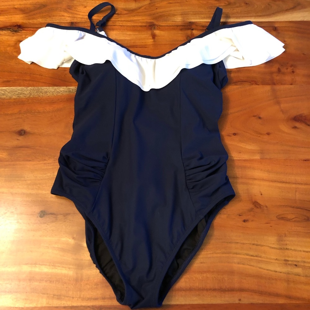 Profile by Gottex.  Cold shoulder swimsuit. Size 12. Gently used.